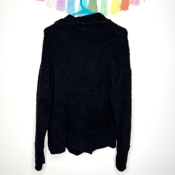 Free People Wool Oversized Teddy Moto Jacket Sweater Size Medium - Picture 11 of 15